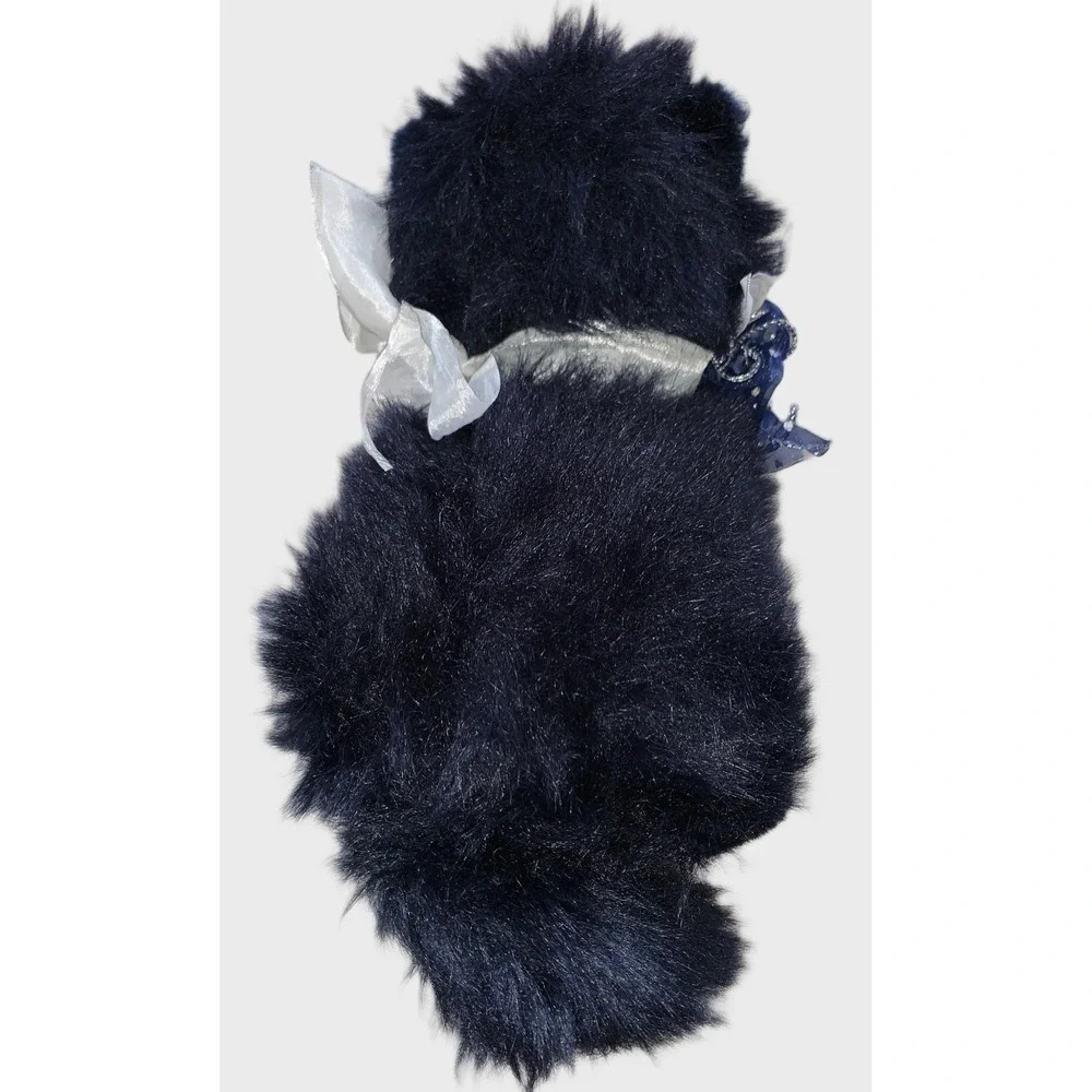 Dakin Midnight Navy Blue Cat Plush Long Hair 12